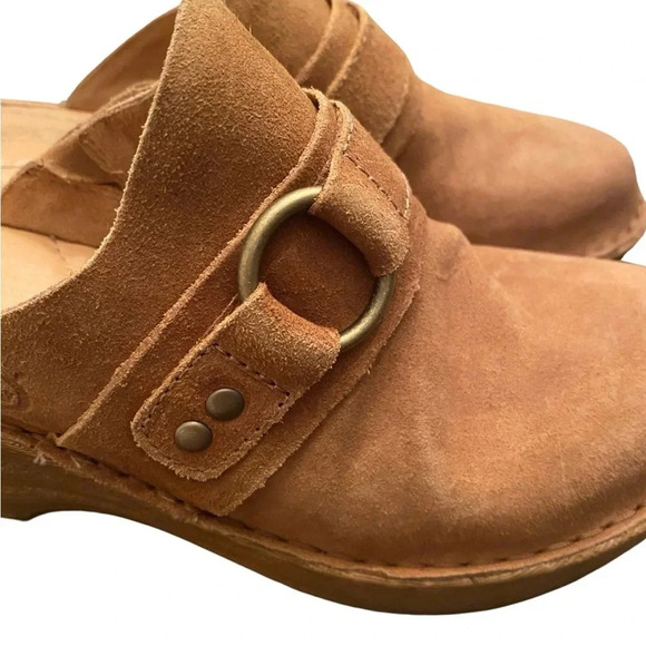 Born Women's Nola Suede Leather Platform Clogs - Picture 10 of 11